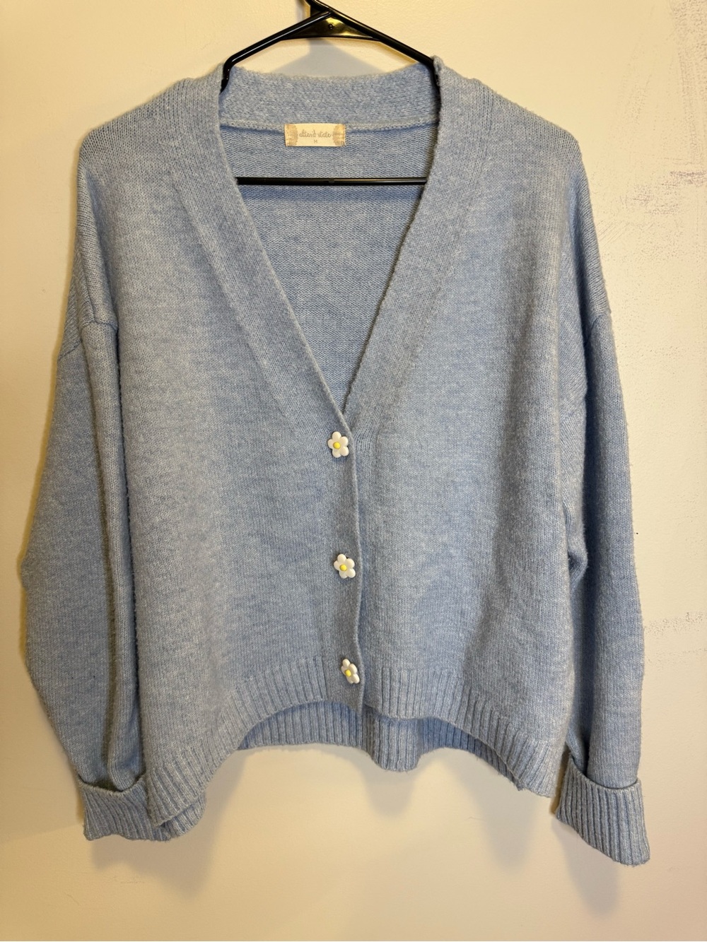 Light blue Button Cardigan Sweater